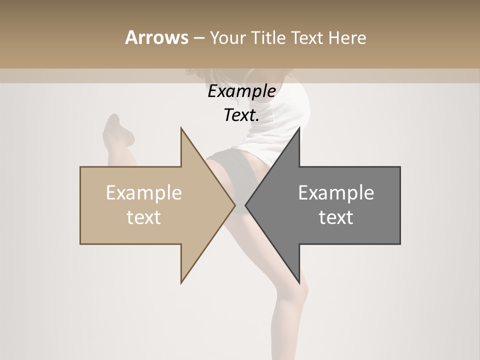 Dance Jump Female PowerPoint Template