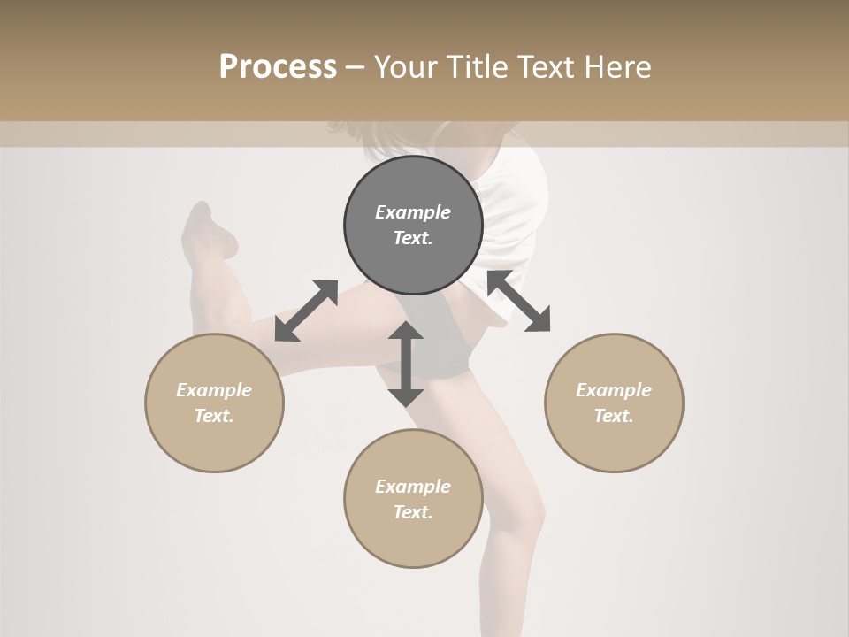 Dance Jump Female PowerPoint Template