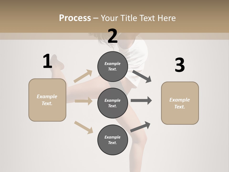 Dance Jump Female PowerPoint Template