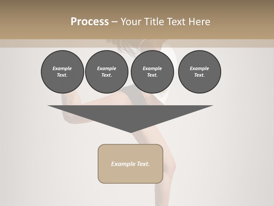 Dance Jump Female PowerPoint Template