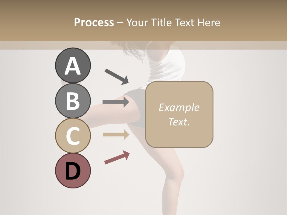 Dance Jump Female PowerPoint Template