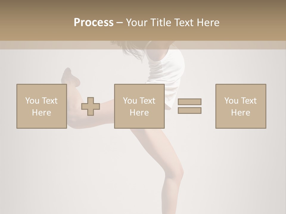 Dance Jump Female PowerPoint Template