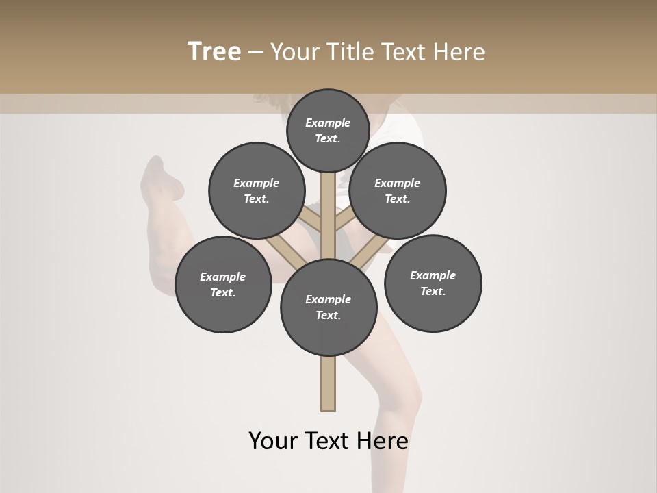 Dance Jump Female PowerPoint Template