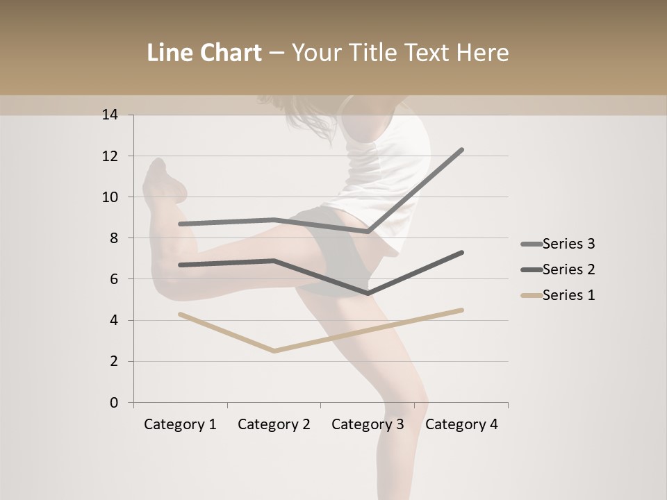 Dance Jump Female PowerPoint Template