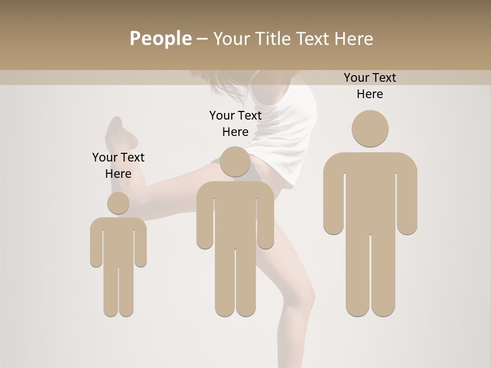 Dance Jump Female PowerPoint Template