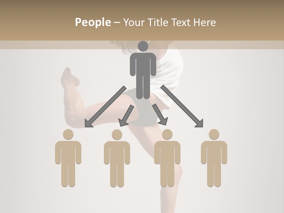 Dance Jump Female PowerPoint Template