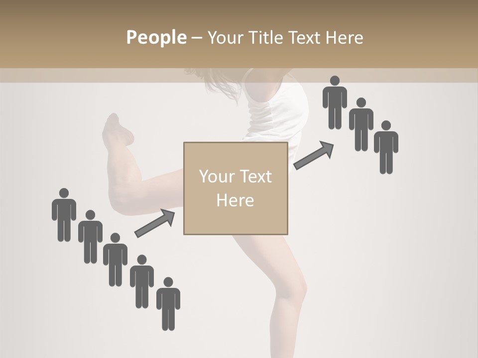 Dance Jump Female PowerPoint Template