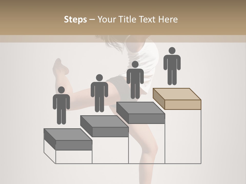 Dance Jump Female PowerPoint Template
