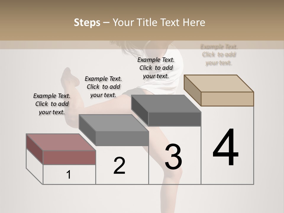 Dance Jump Female PowerPoint Template