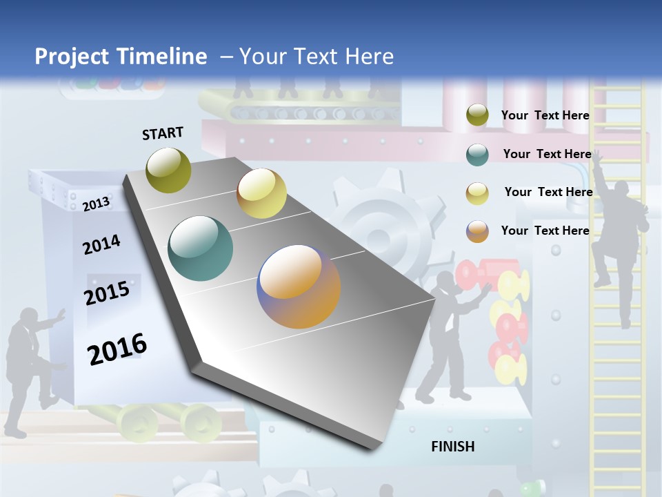 Metaphorical Machinery Machine PowerPoint Template