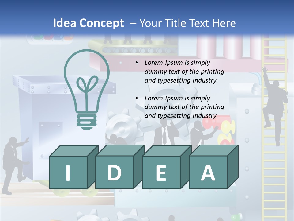 Metaphorical Machinery Machine PowerPoint Template
