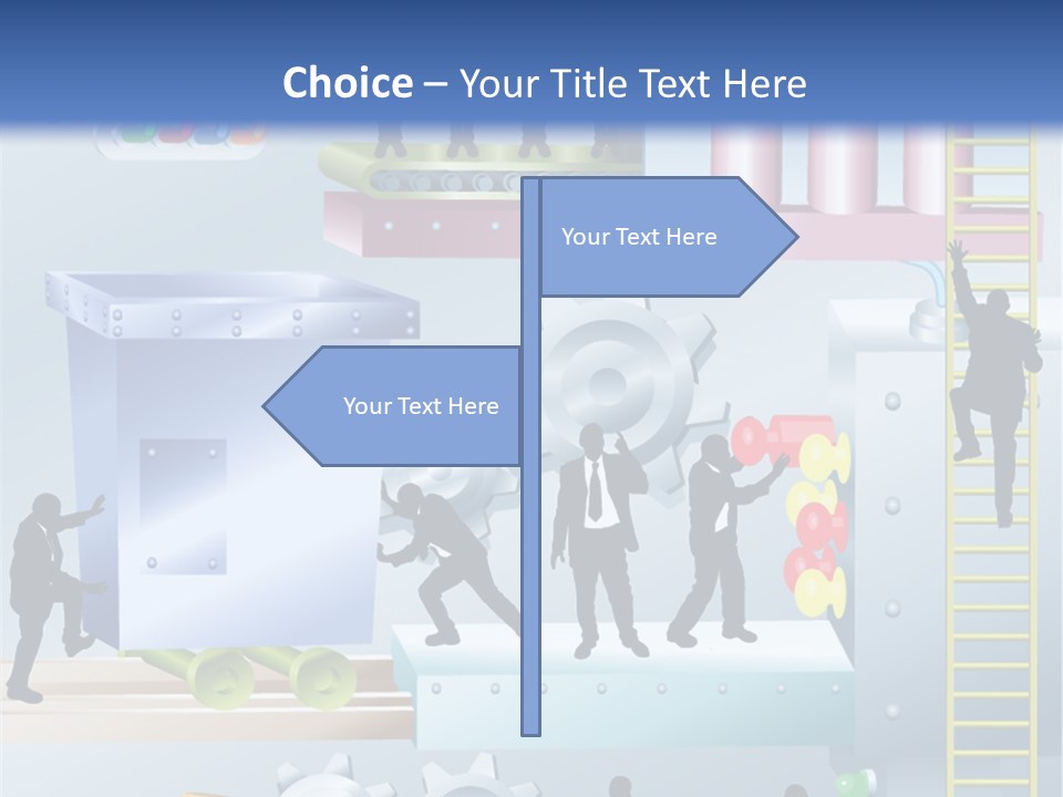 Metaphorical Machinery Machine PowerPoint Template