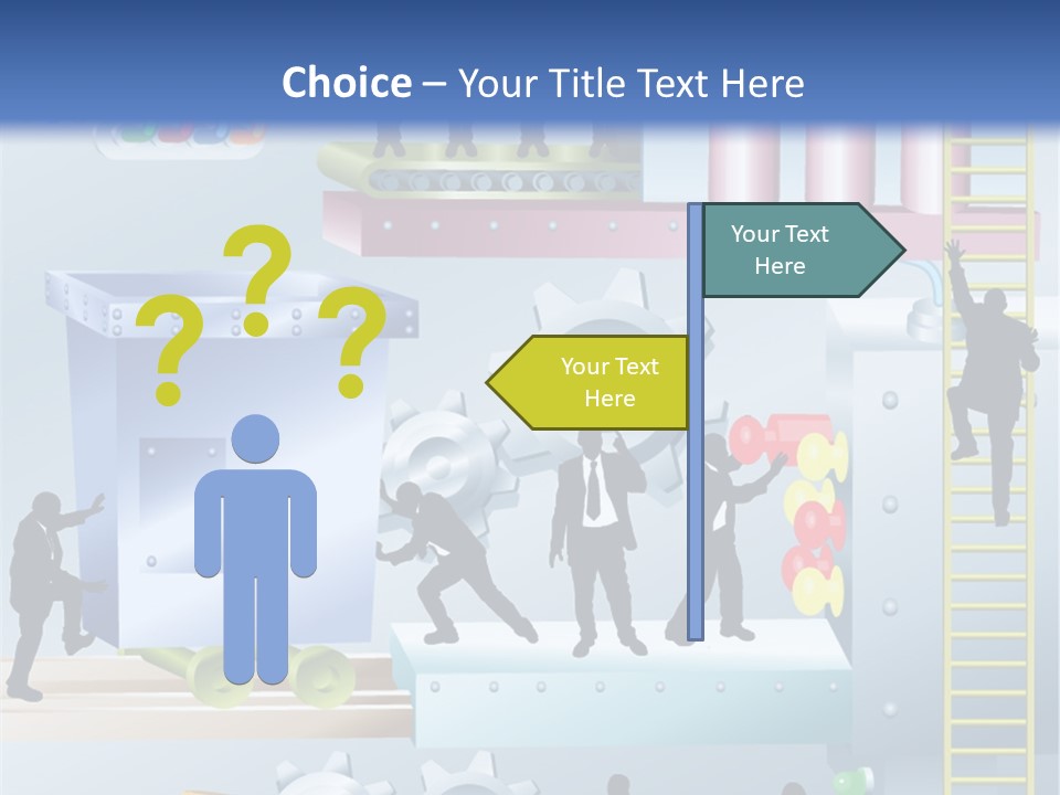 Metaphorical Machinery Machine PowerPoint Template