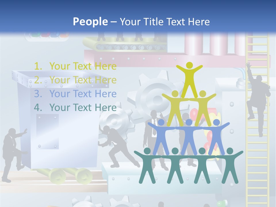 Metaphorical Machinery Machine PowerPoint Template