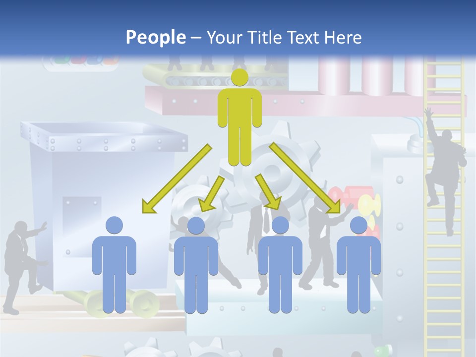 Metaphorical Machinery Machine PowerPoint Template