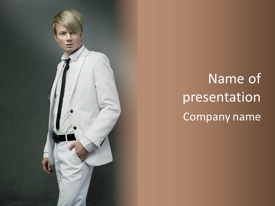 Style Positive Model PowerPoint Template