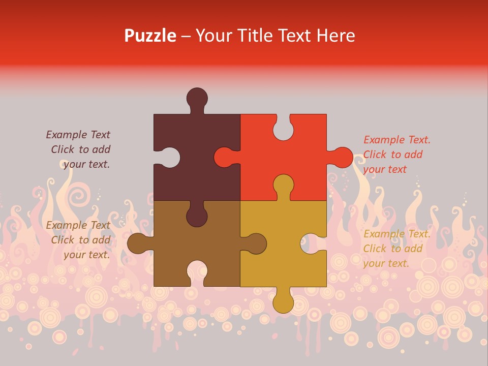 Gift Table Present PowerPoint Template