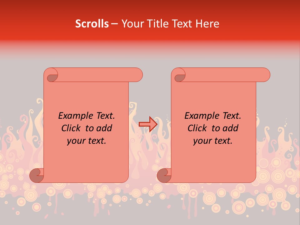 Gift Table Present PowerPoint Template
