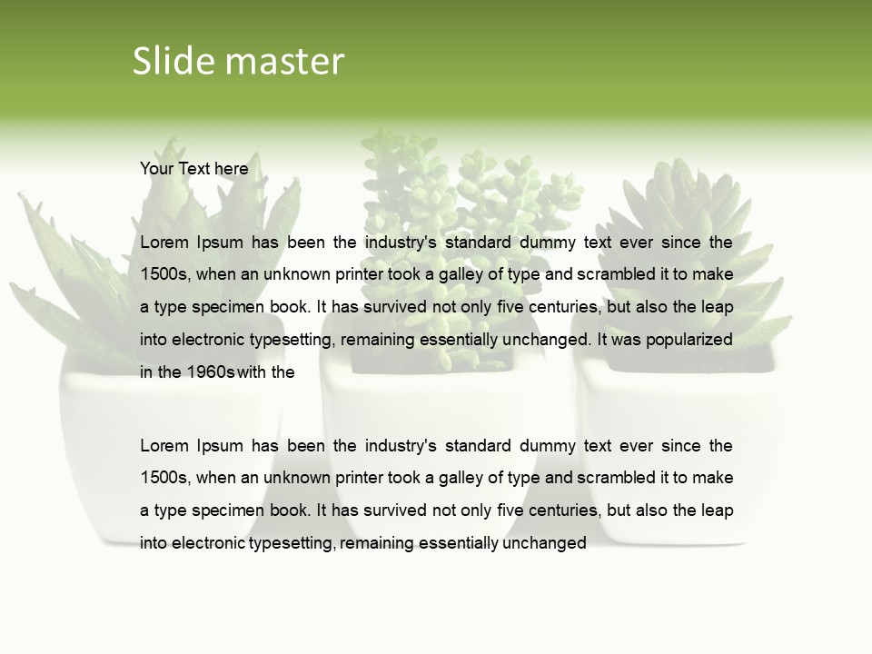 Green Family Growth PowerPoint Template