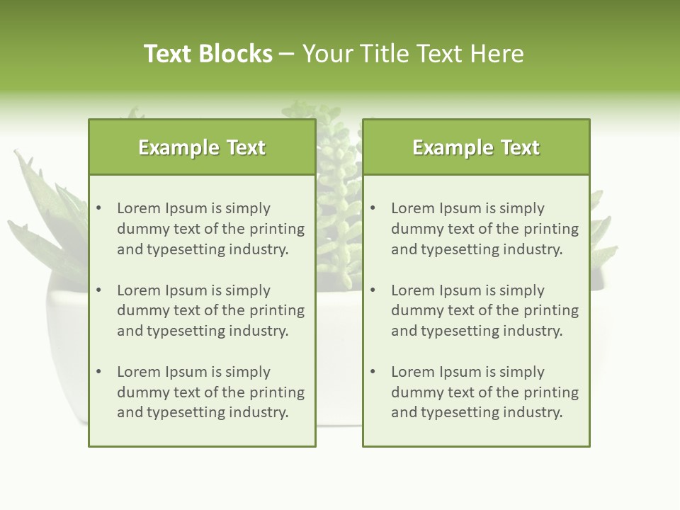 Green Family Growth PowerPoint Template
