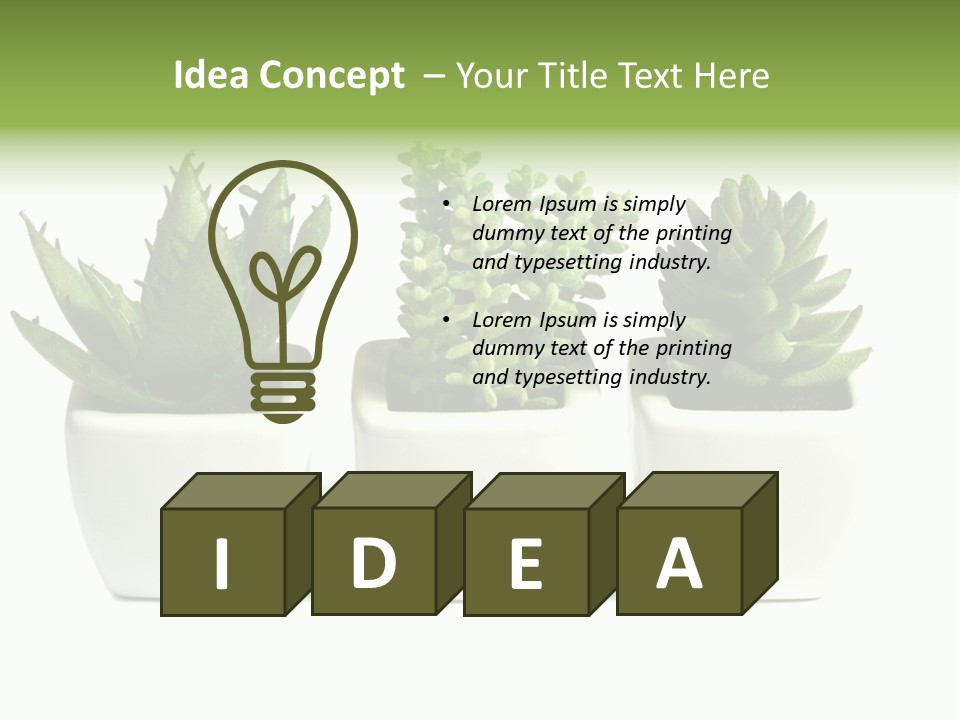 Green Family Growth PowerPoint Template