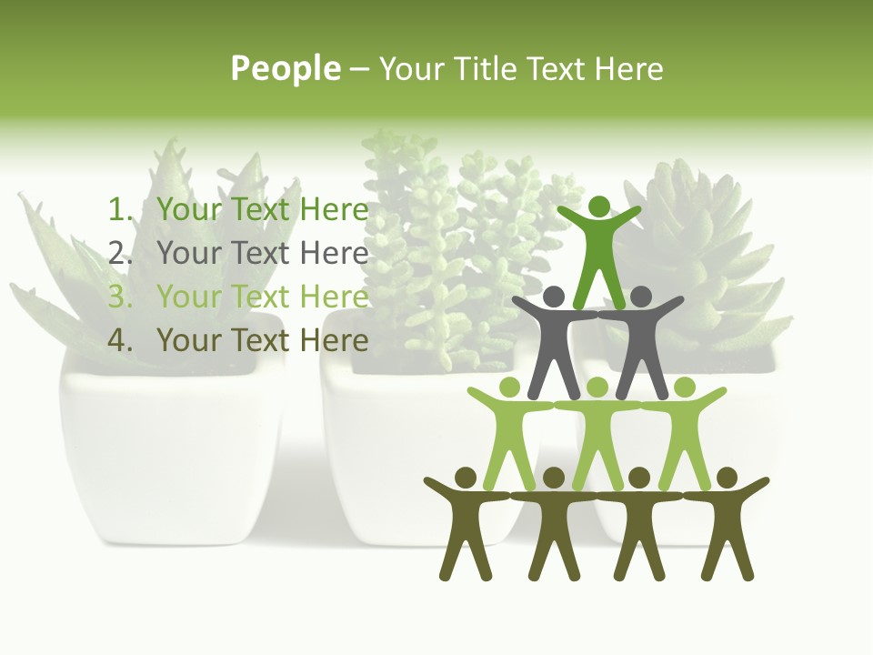 Green Family Growth PowerPoint Template