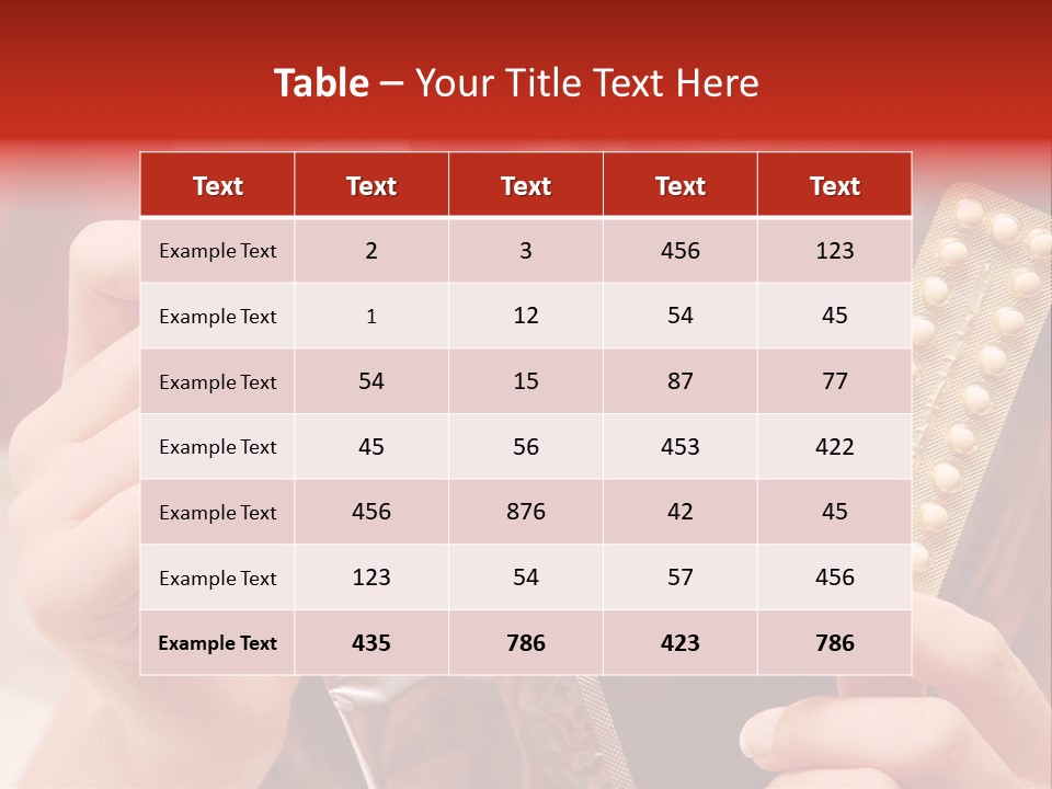 Ovulation Mini Hair PowerPoint Template