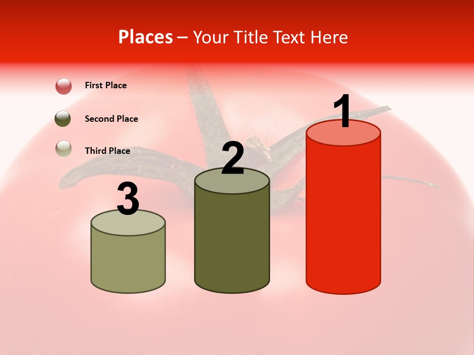 Healthy Leaf Red PowerPoint Template