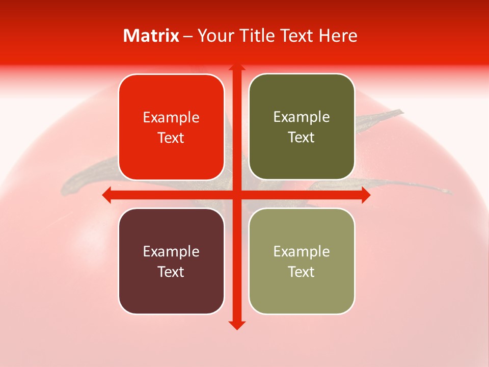 Healthy Leaf Red PowerPoint Template