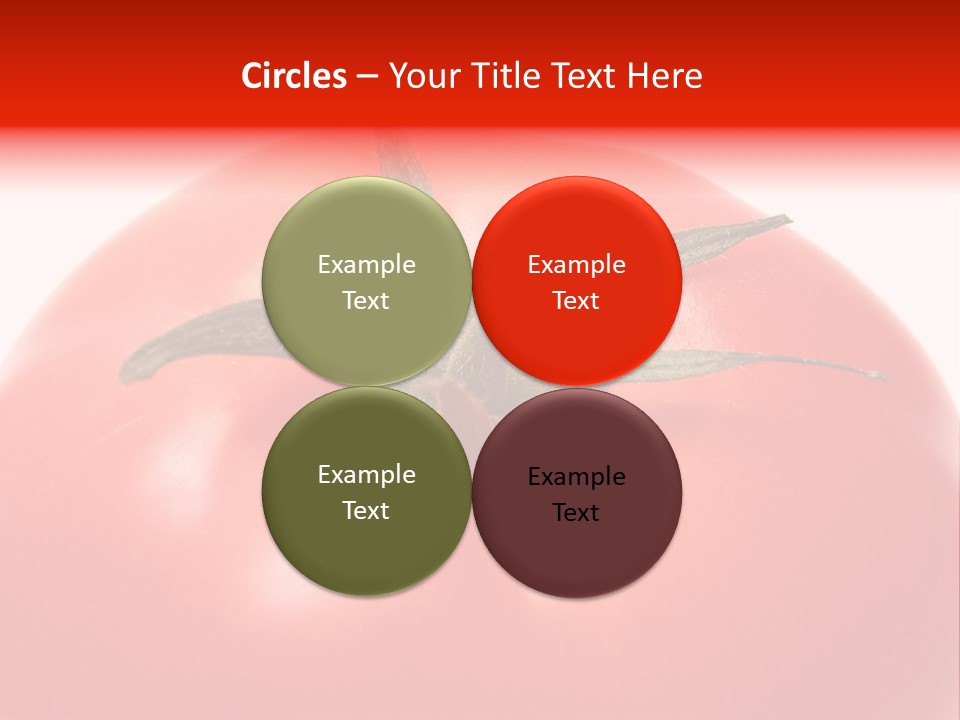 Healthy Leaf Red PowerPoint Template