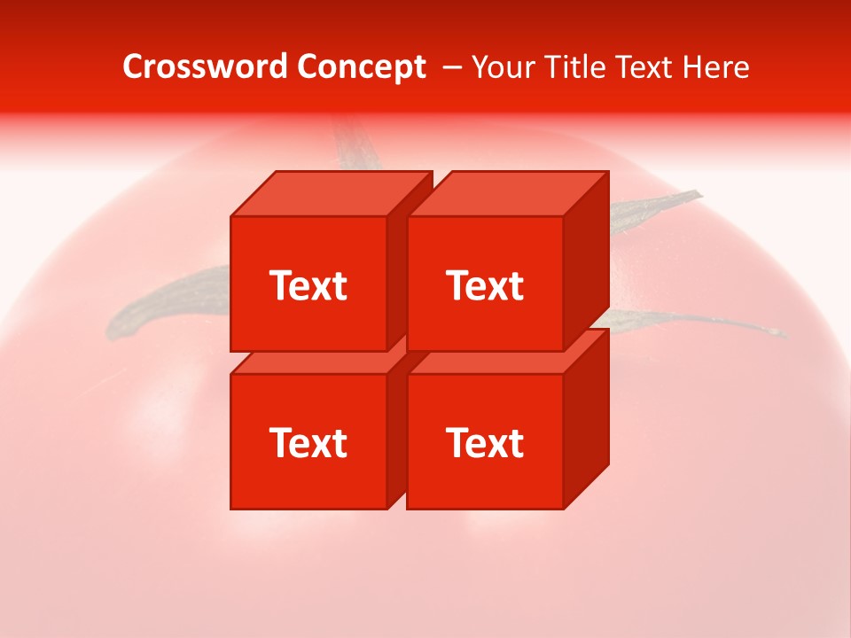 Healthy Leaf Red PowerPoint Template