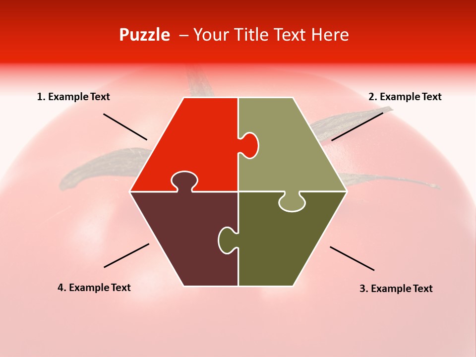 Healthy Leaf Red PowerPoint Template