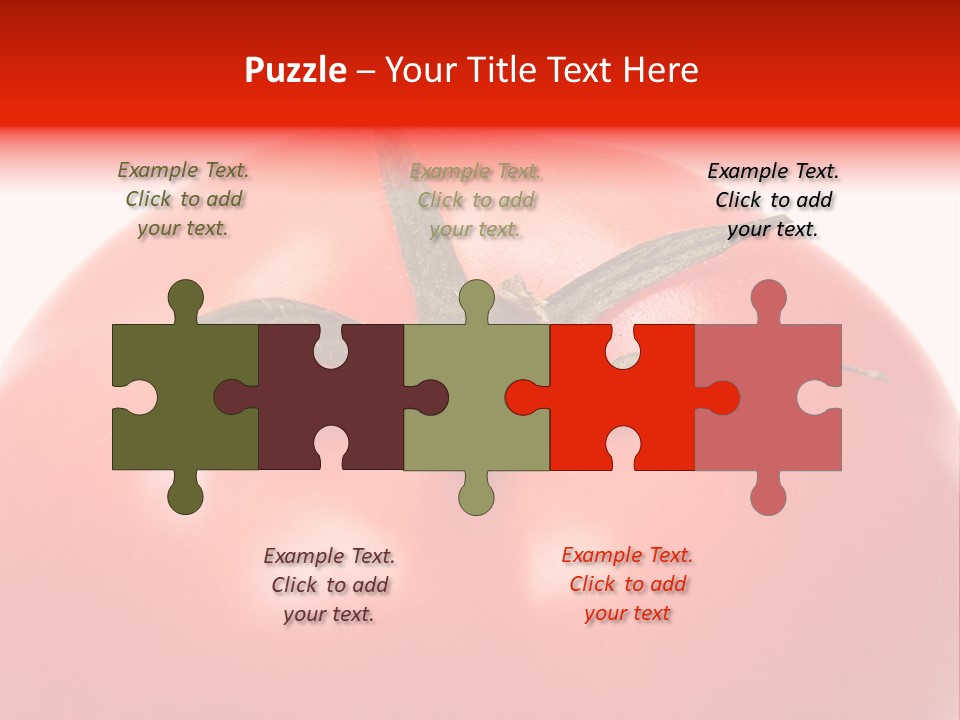 Healthy Leaf Red PowerPoint Template