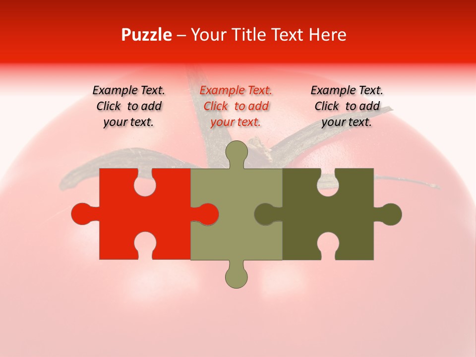 Healthy Leaf Red PowerPoint Template