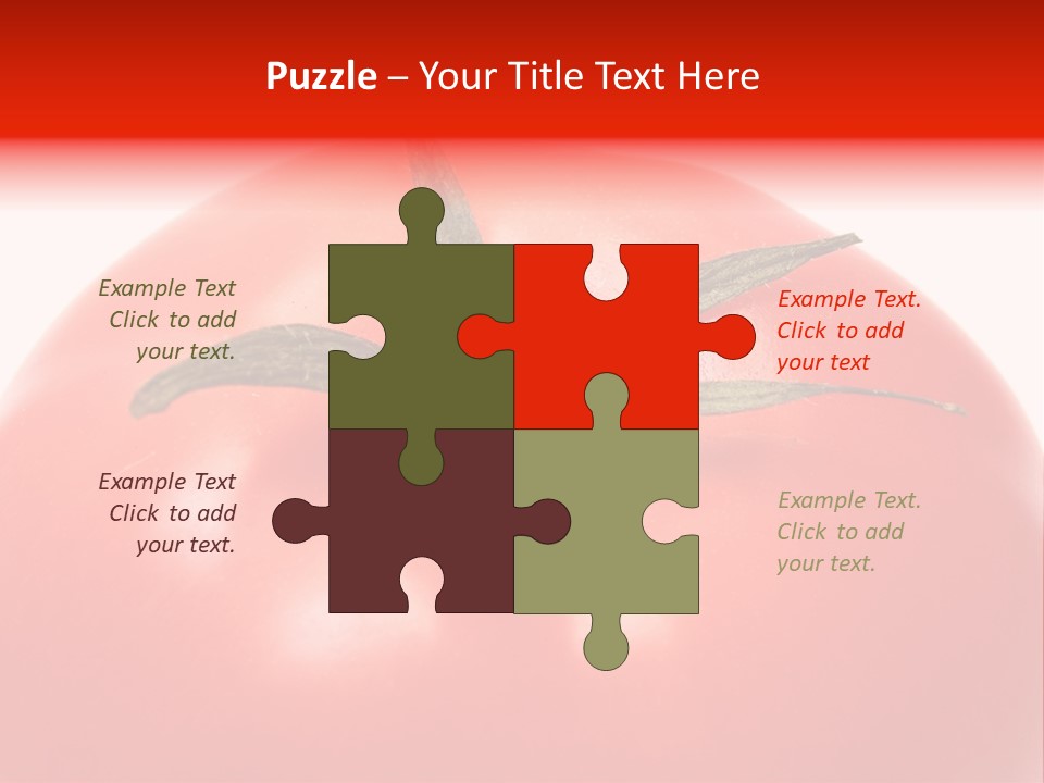 Healthy Leaf Red PowerPoint Template