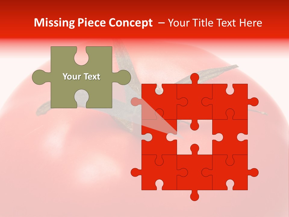 Healthy Leaf Red PowerPoint Template