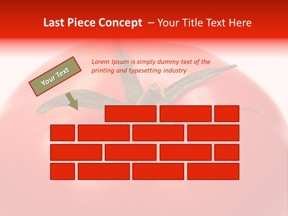 Healthy Leaf Red PowerPoint Template