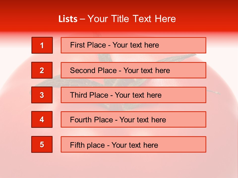 Healthy Leaf Red PowerPoint Template