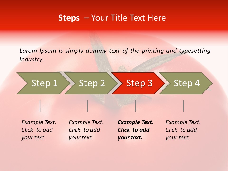 Healthy Leaf Red PowerPoint Template