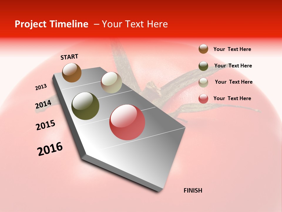 Healthy Leaf Red PowerPoint Template