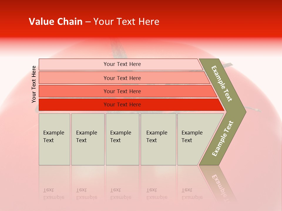 Healthy Leaf Red PowerPoint Template