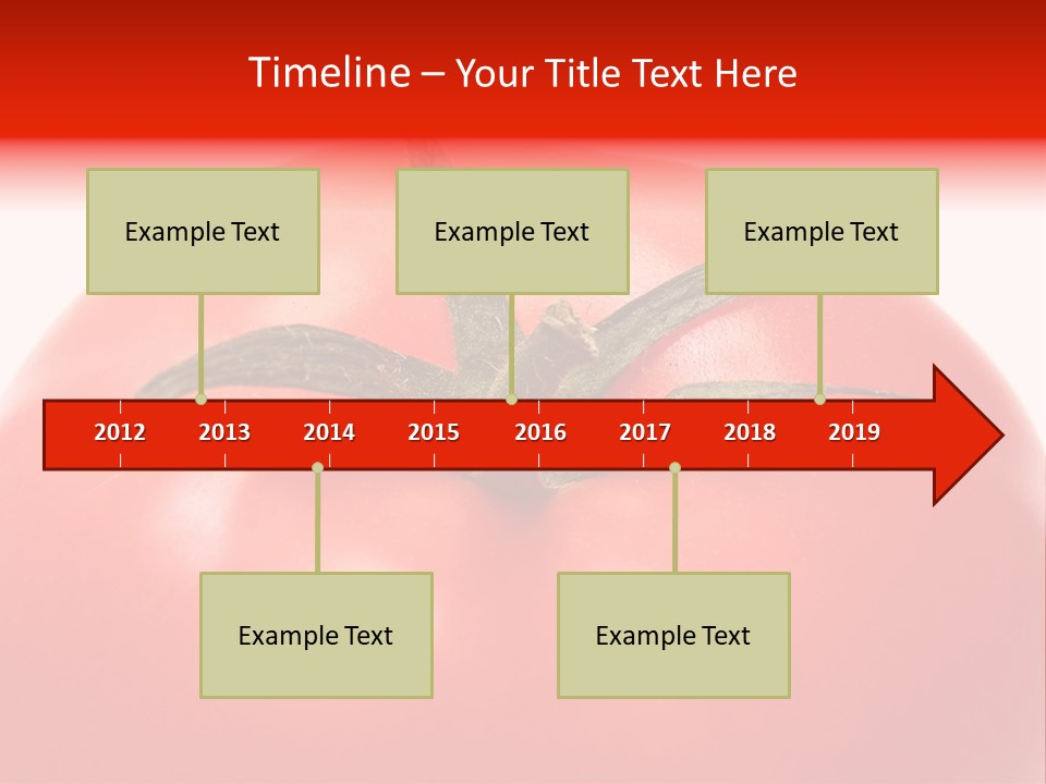 Healthy Leaf Red PowerPoint Template