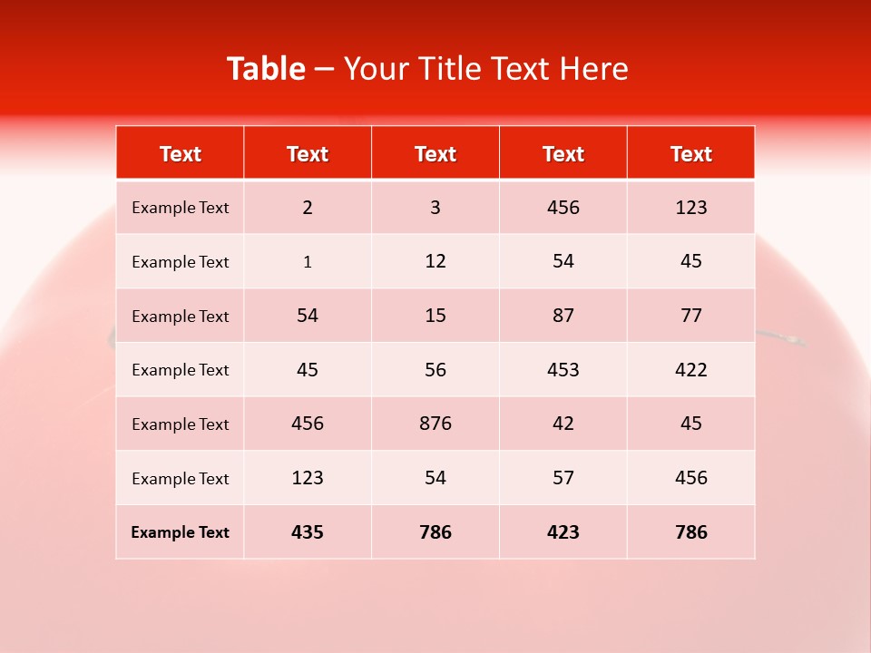 Healthy Leaf Red PowerPoint Template