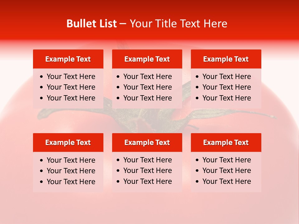 Healthy Leaf Red PowerPoint Template