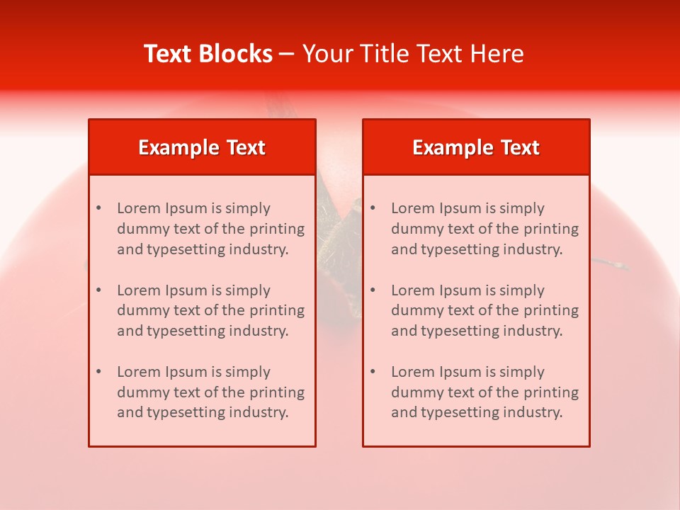 Healthy Leaf Red PowerPoint Template