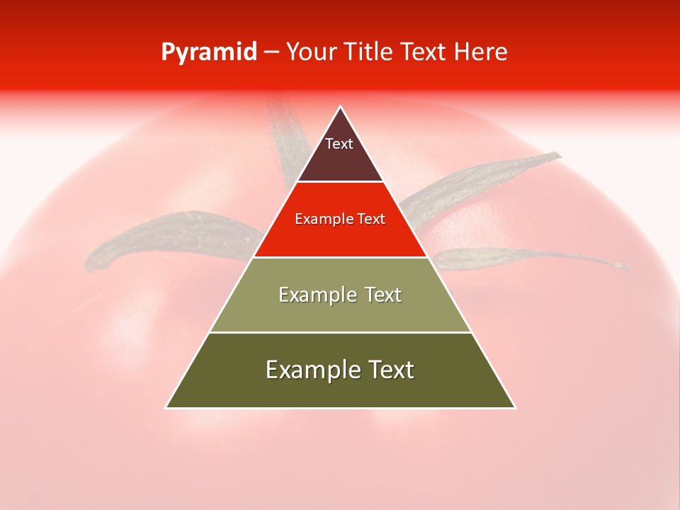 Healthy Leaf Red PowerPoint Template