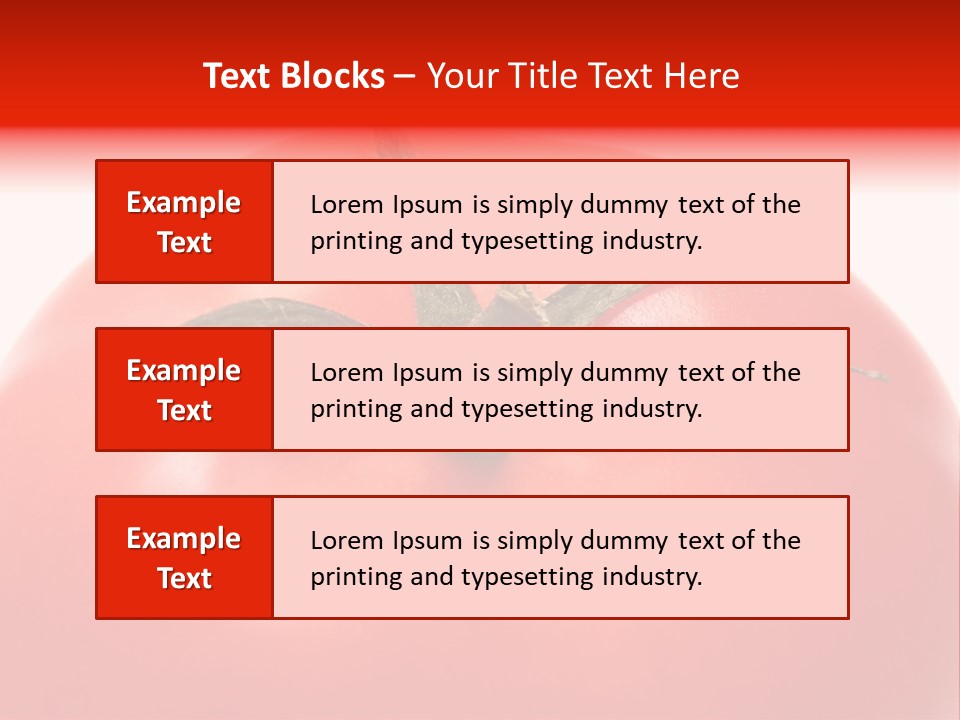 Healthy Leaf Red PowerPoint Template