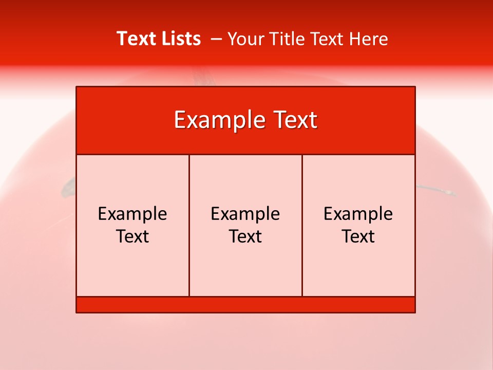 Healthy Leaf Red PowerPoint Template