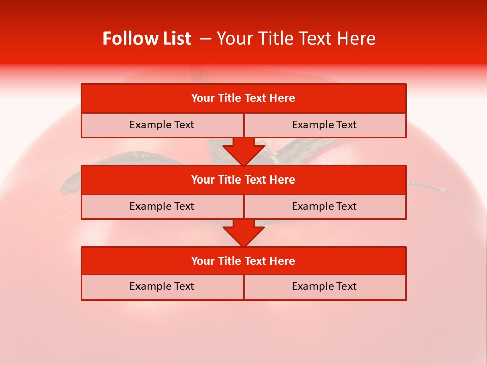 Healthy Leaf Red PowerPoint Template