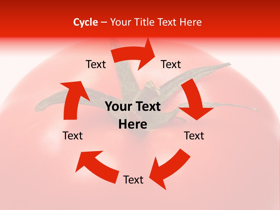 Healthy Leaf Red PowerPoint Template